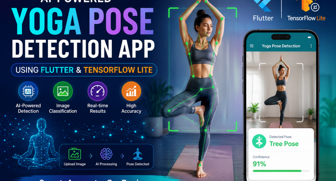 AI Yoga Pose Detection App using Flutter and TensorFlow Lite for Image Classification